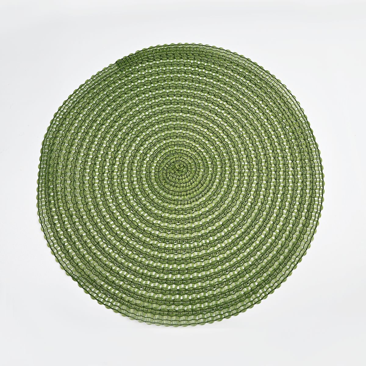 PE cojín trenzado redondo lavable antideslizante aislamiento térmico hotel cojín de mesa bohemia cojín de mesa de grado alimenticio