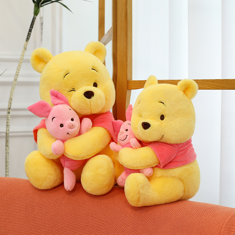 ピエールピグウィニーベア人形ぬいぐるみかわいいハートクマ女の子睡眠枕ギフト子供の布人形|undefined
