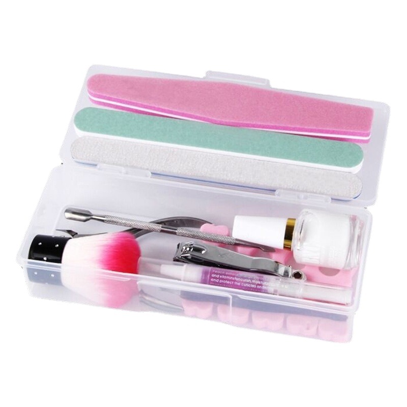 Nail Polish care kit tool base file nutrition oil trim manicure 12 piece set