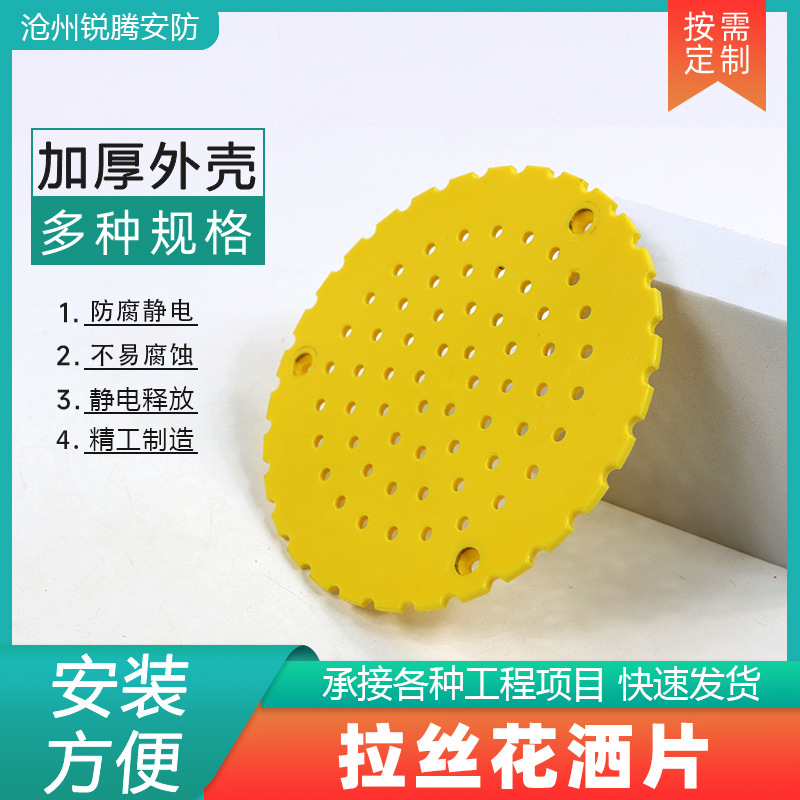 不锈钢冲淋头喷淋器头子洗眼器淋浴花洒盘复合式淋浴喷头洗眼器