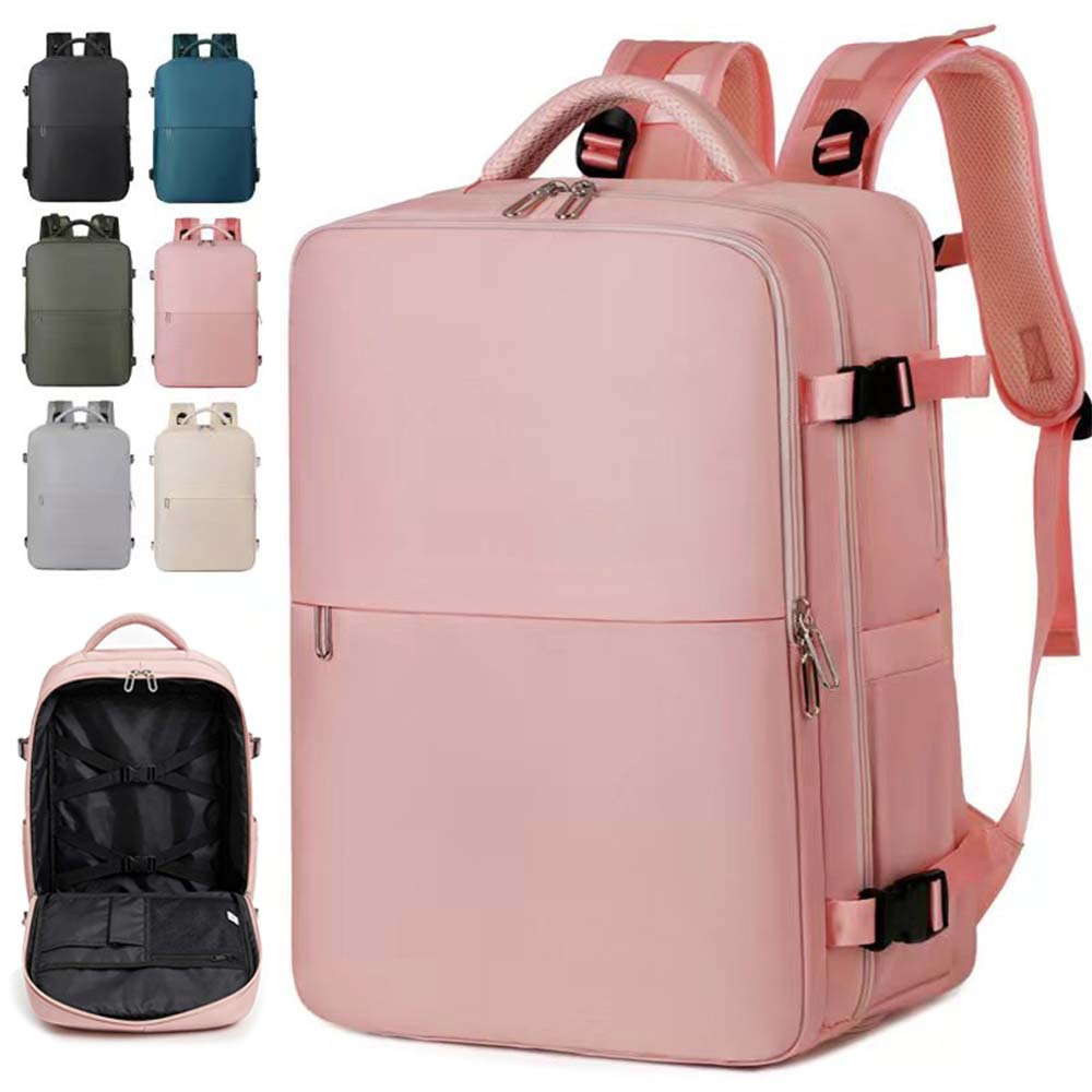 Cross-Border Large-Capacity Casual Backpack for Business Trips and Travel, with Dry and Wet Separation, Vacuum Compression, and Expandable Computer Backpack