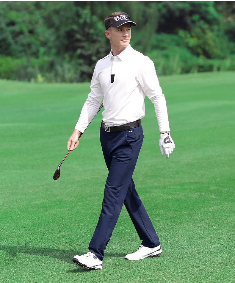 Quần thể thao golf nam co giãn mềm mại PGM — KUZ097 Màu Đỏ, KUZ097 màu xám, KUZ097 màu xanh hải quân