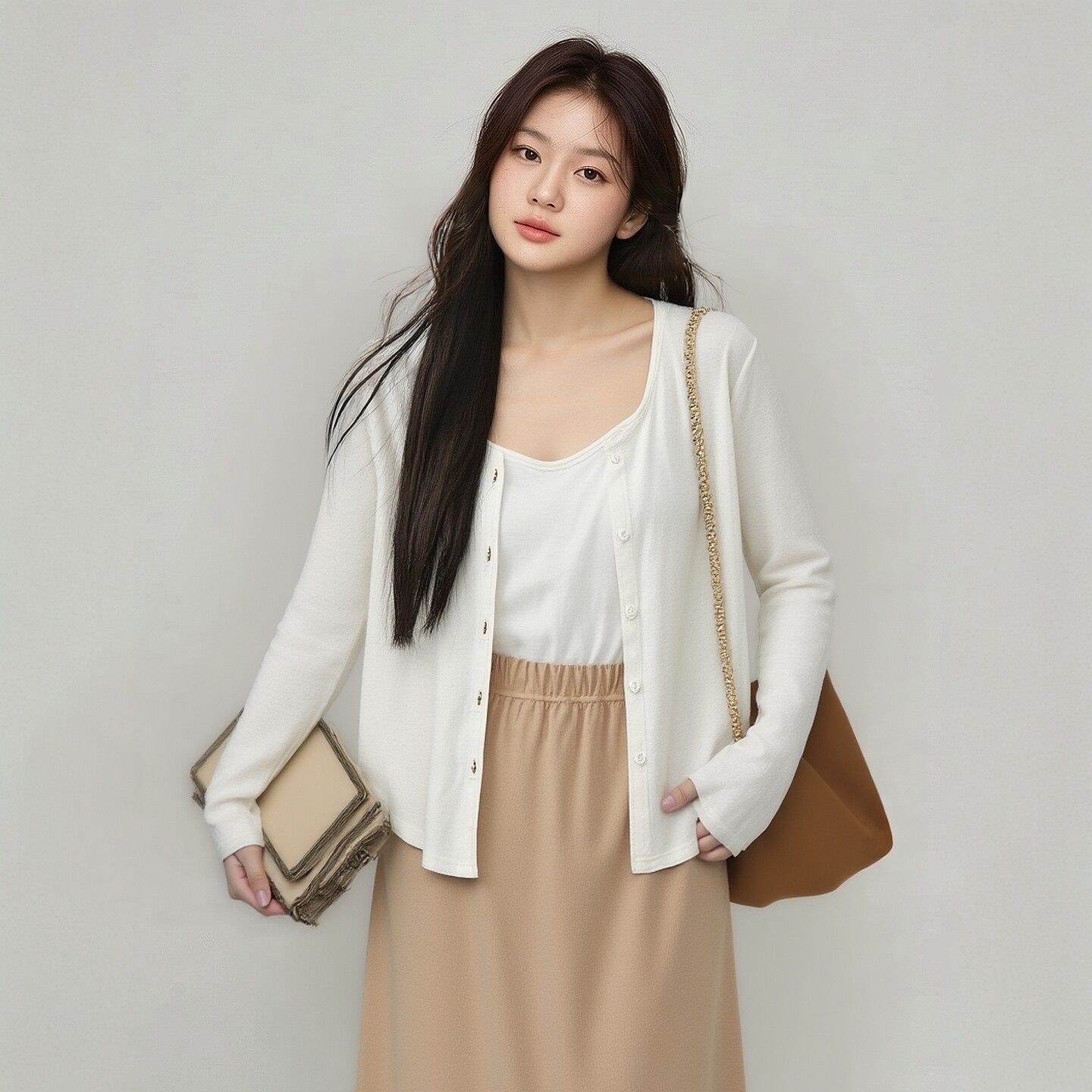 Plus-size women's long-sleeved cardigan for spring and autumn, suitable for plus-size women weighing 200 jin (approximately 100 catties), knitted cardigan, elegant outerwear, shawl, knitted sweater, 3438