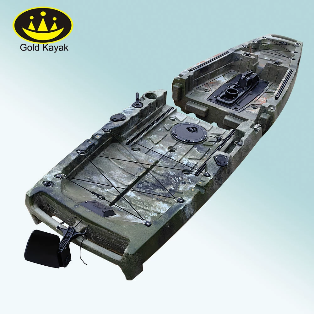 Одиночная небольшая двухсекционная лодка рыбацкая лодка прямые продажи с фабрики жесткая лодка пластиковая вращающаяся пластиковая байдарка