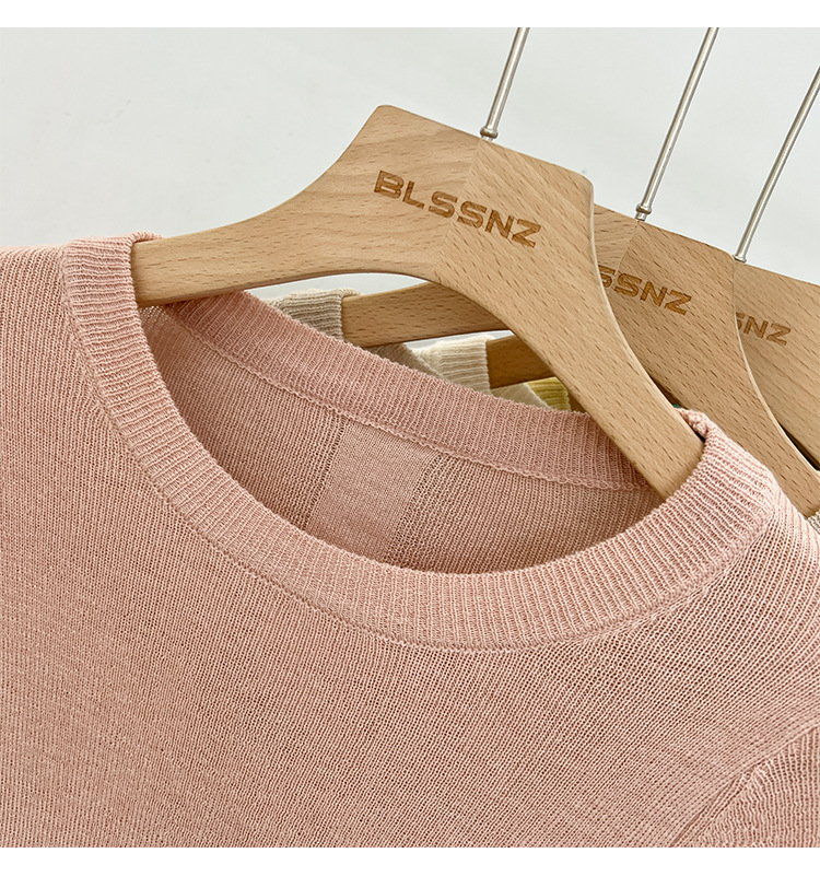 315g Weight Long Sleeve Sleeve Length Pullovers Placket Type Spandex, Polyester Fabric Type Short Top Length Knitwear Tops Type Daily Occasion Round Neck Neckline Slim Fit Type Solid Color Pattern Spring, Autumn Season Women's Gender Casual, Simple Style Style Wholesale Women's Casual Simple Style Solid Color Long Sleeve Sweaters & Cardigans 17
