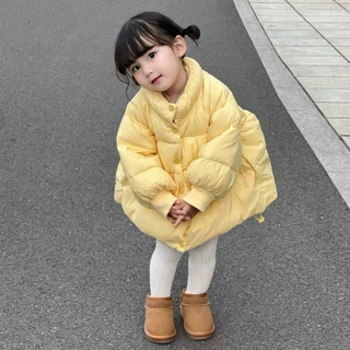 女童羽绒服冬季2025新款儿童韩版洋气加厚衣服女孩保暖鸭绒外套潮