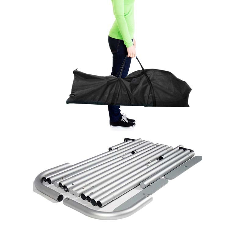 Panel de pared para eventos de instalación rápida, panel de firmas, expositor de malla portátil, accesorios de soporte de exhibición de aleación de aluminio al por mayor