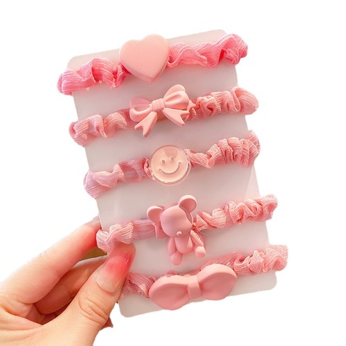 Children's hair accessories hair band cute baby hair rope little girl rubber band girl's headband cartoon headwear wholesale Korean version