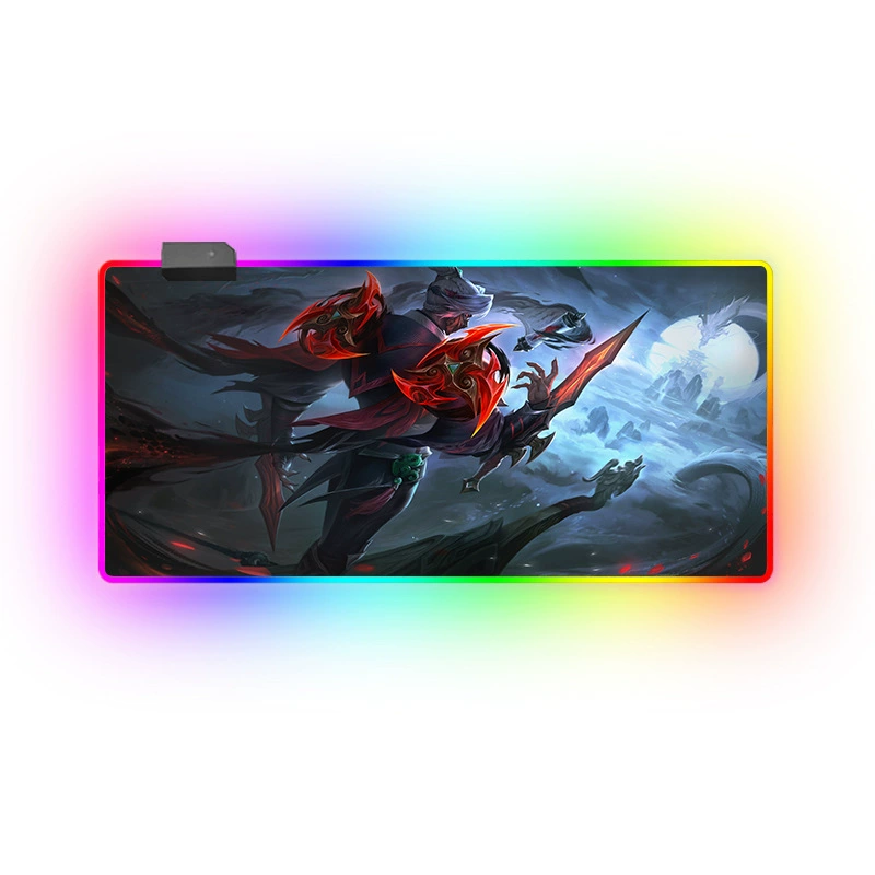 RGB коврик для мыши, настольный коврик для рисования комиксов, интернет-кафе, киберспорт, светящийся дизайн коврика для мыши
