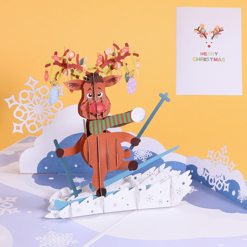 스키의 순록 15*20CM