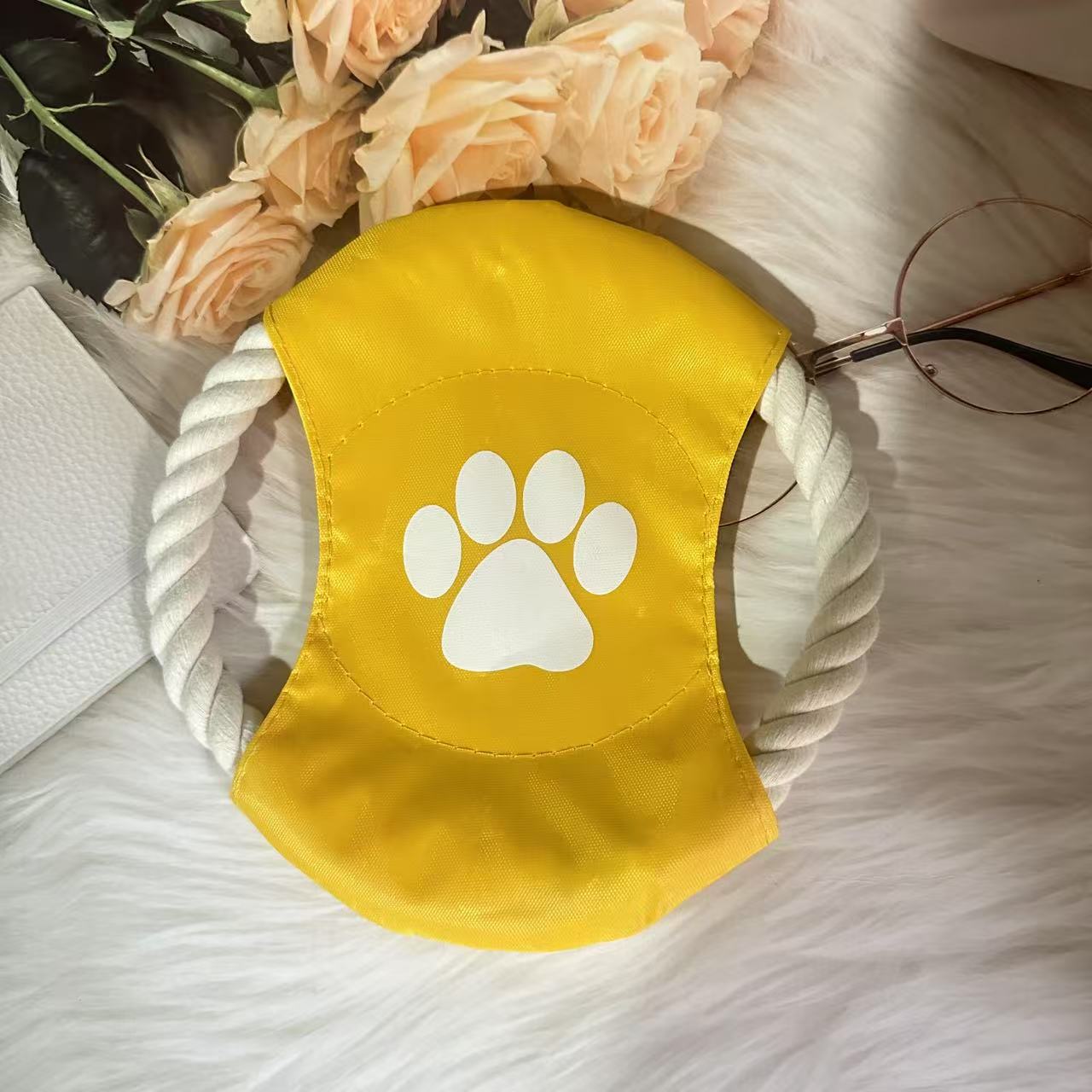노란 개 발자국 18cm