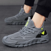 Men's Shoes 2024 New Spring/Summer Mesh Sports Shoes Men's Flying Weaving Casual Shoes Student Youth Breathable Trendy Shoes