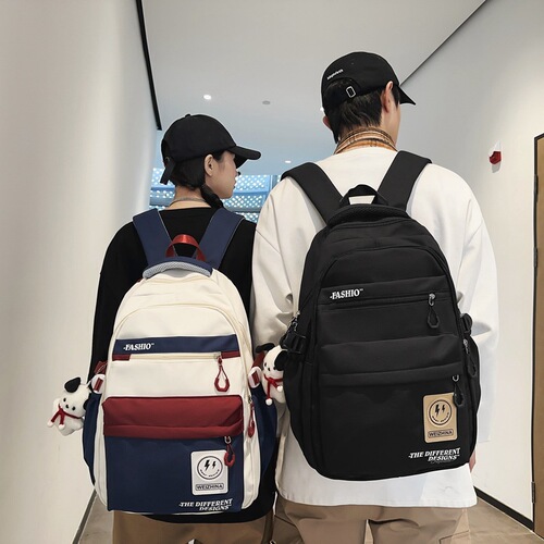 Backpack for Boys and Girls, Lightweight for High School and Middle School Students, Large Capacity Dual-Shoulder Bag for Middle School Students, Weight Reduction, Aesthetic, Letter Backpack