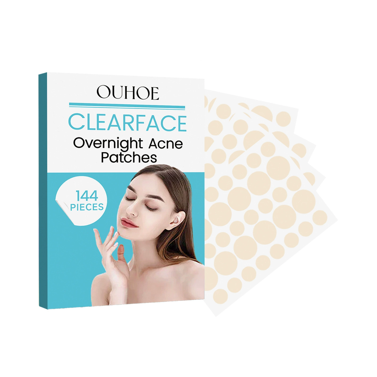 Осветляющая acne-патч OUHOE, дышащий тональный крем для лица от черных пятен, скрывает акне