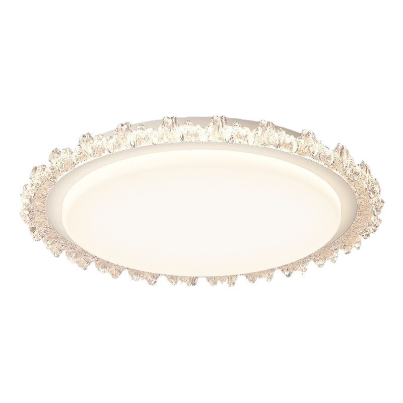 [Seleccionado cuidadosamente] 2025 nuevo estilo francés ligero lujo atmósfera romántica dormitorio principal lámpara de techo de protección ocular de cristal de habitación