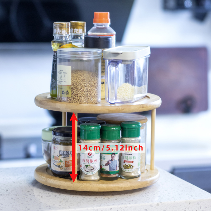 Estante de condimento giratorio de cocina, esquina de condimento, aceite especial, sal, salsa, vinagre, estante de caja de almacenamiento multifuncional circular