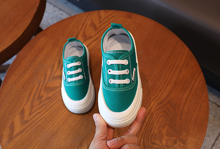 Children's Canvas Sneakers With Leopard Print For Girls_voghion.com