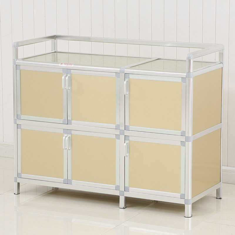 armario de comedor armario de cocina doméstico armario de almacenamiento multifuncional simple moderno armario de té de aleación de aluminio armario de cocina