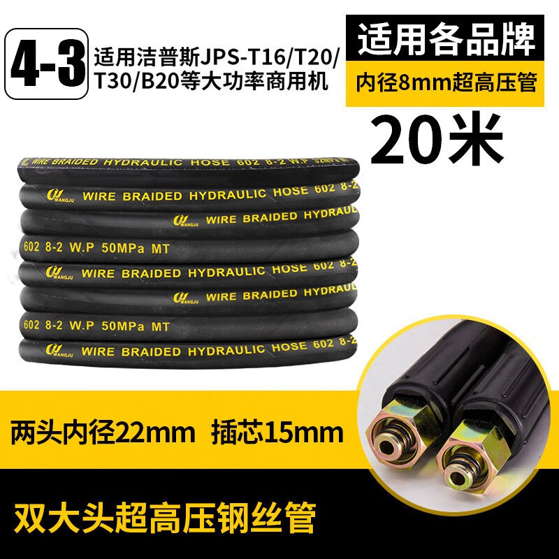 Car Washer Outlet: Xǐchējī High pressure car wash water gun - m22-insert-15-20m