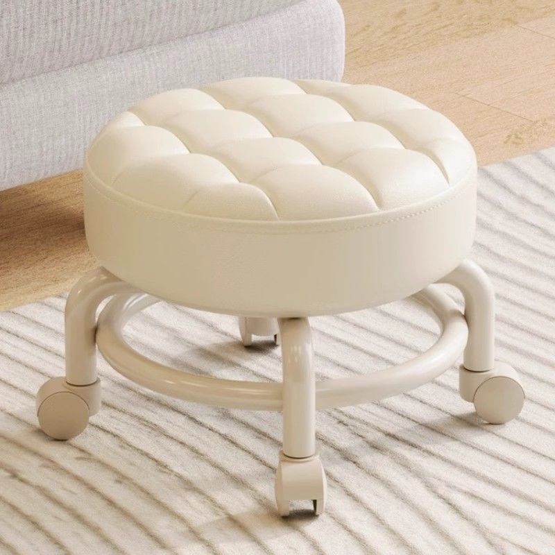 Silla de respaldo perezosa popularidad en línea, banco doméstico, rueda universal, taburete redondo con niños, pequeño taburete, polea, banco bajo al por mayor