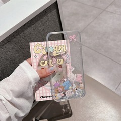 流砂かわいい漫画風小動物 iPhone17Promax Apple16 携帯ケース 15 透明 14 女性向け 11