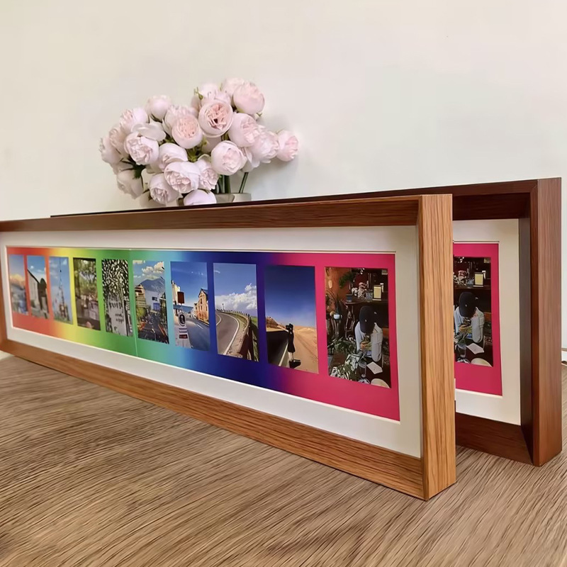 Rainbow Polaroid Photo Frame 3inch Long Strip Handmade DIY Picture Frame Stand Self-Made Graffiti Couple Gift Rainbow Polaroid Photo Frame 3inch Long Strip Handmade DIY Picture Frame Stand Self-Made Graffiti Couple Gift
