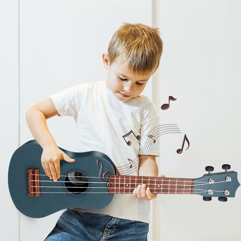 子供の琵琶のおもちゃの男の子の女の子は早く楽器を教えて、音の光のウクレレのおもちゃの落書きの六一のプレゼントを弾くことができます。|undefined