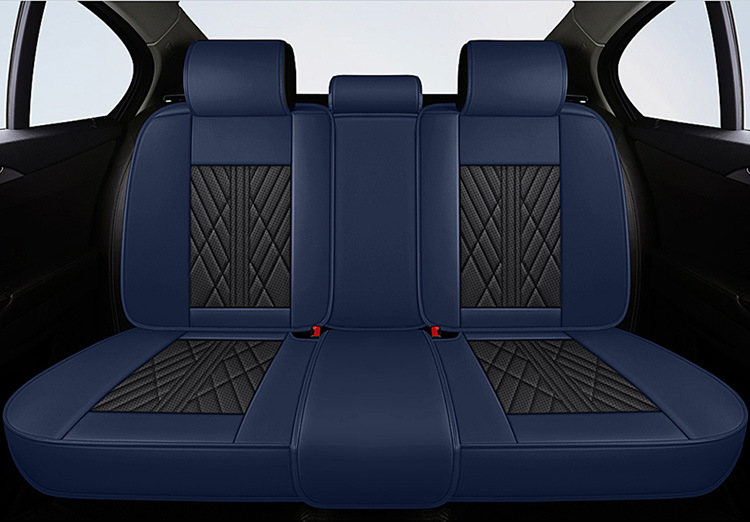 Car Seat Cushion Fully Surrounded by Leather New Car Cushion Seat Cover Four-Season Universal Nappa Leather Special Cushion Car Cover