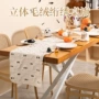 跨境幽灵万圣节黑白餐桌布