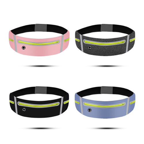 Wholesale hiking and running waist bag for men and women outdoor fitness invisible elastic cycling belt mobile phone waterproof sports waist bag