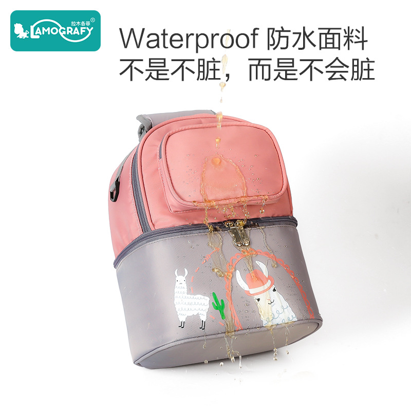 2023 New Breast Milk Storage Bag, Refrigerated Ice Bag for Breast Milk Preservation, Outing Nursing Bag for Moms, Cartoon Style Baby and Mother Insulated Bag