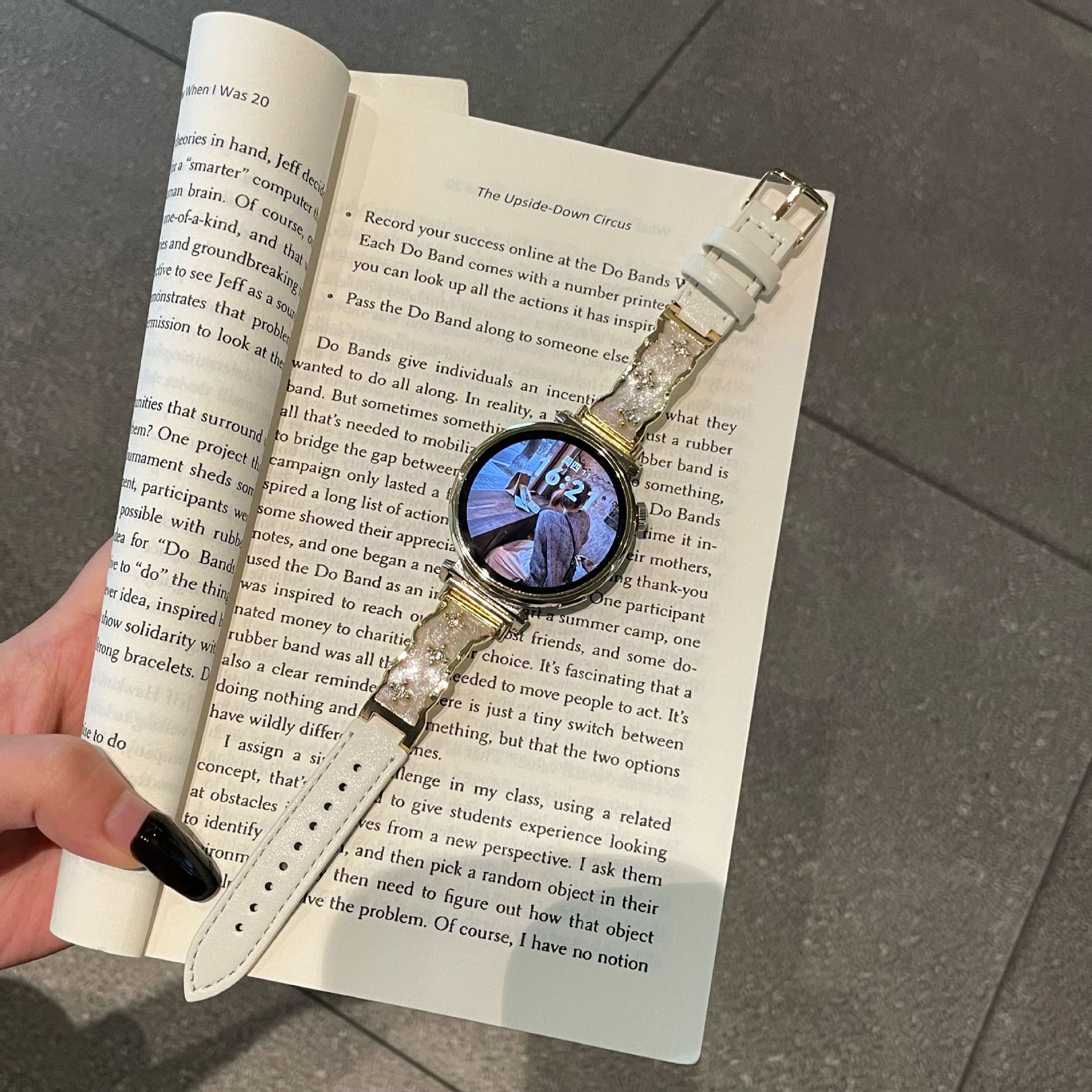 Suitable for Huawei Gt6 Watch Strap Gilt Glue Gt5 Diamond Metal Watch5/4/3Pro Smart Wristband Women's Model