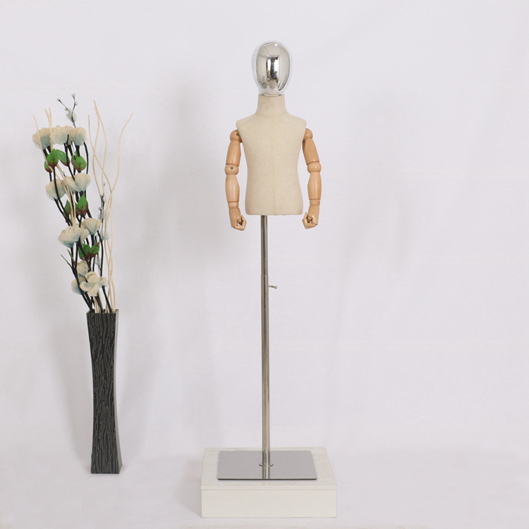 Modelo DE LOS NIÑOS apoyos medio cuerpo soporte con diadema mano ventana pantalla soporte niños y niñas tienda de ropa modelo estante image 20