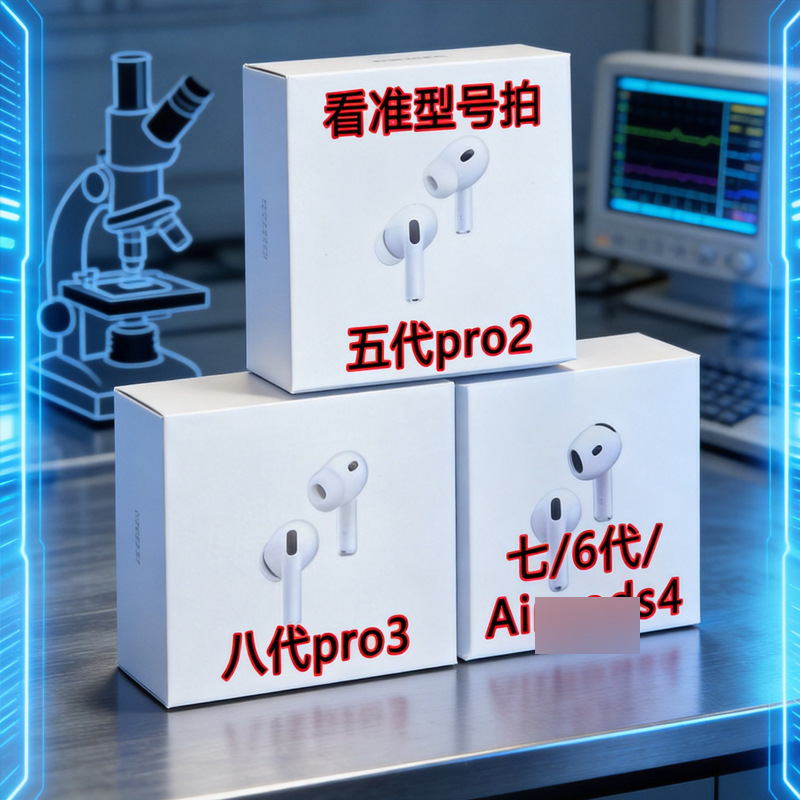 Dropshipping Huaqiangbei pro3 8th generation Yuehu Zhongke Loda Jerry ANC Bluetooth earphone packaging box Air4