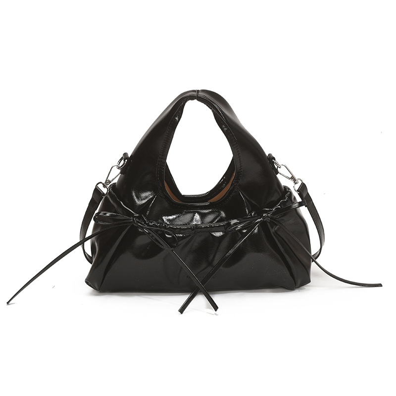 Bolso de moda coreano 2025 verano nuevo bolso femenino lindo lazo bolso de hombro casual letra bandolera