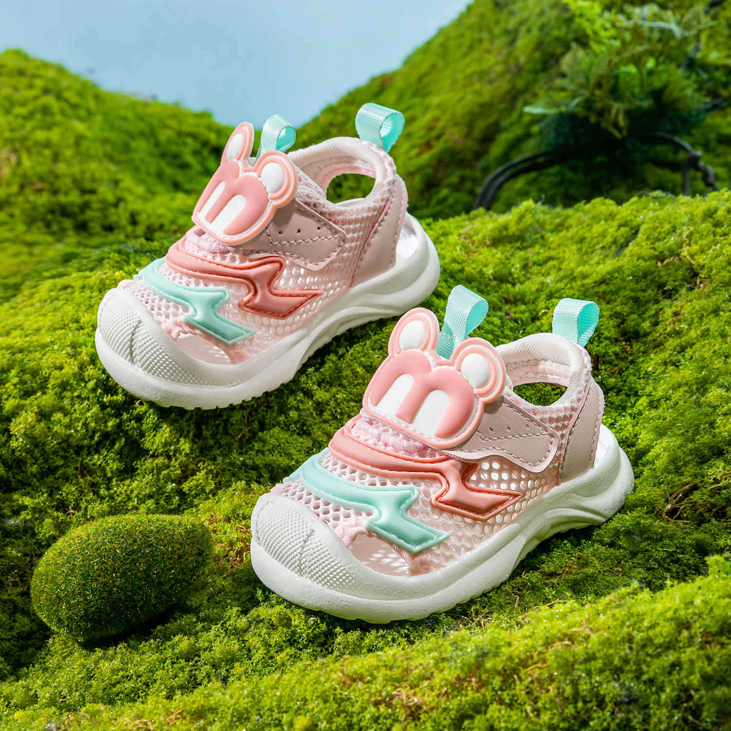 Baby sandals summer baotou anti-kick baby sandals women's toddler sandals men's non-slip soft bottom baby key shoes wholesale