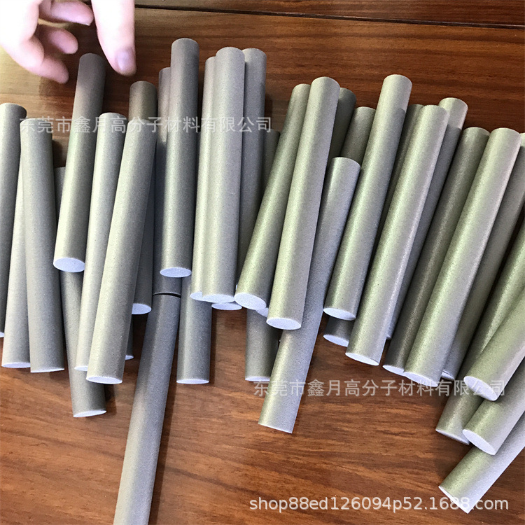 厂家批发 高硬度eva圆棒开槽 打孔空心海绵柱子 EVA高发泡柱子