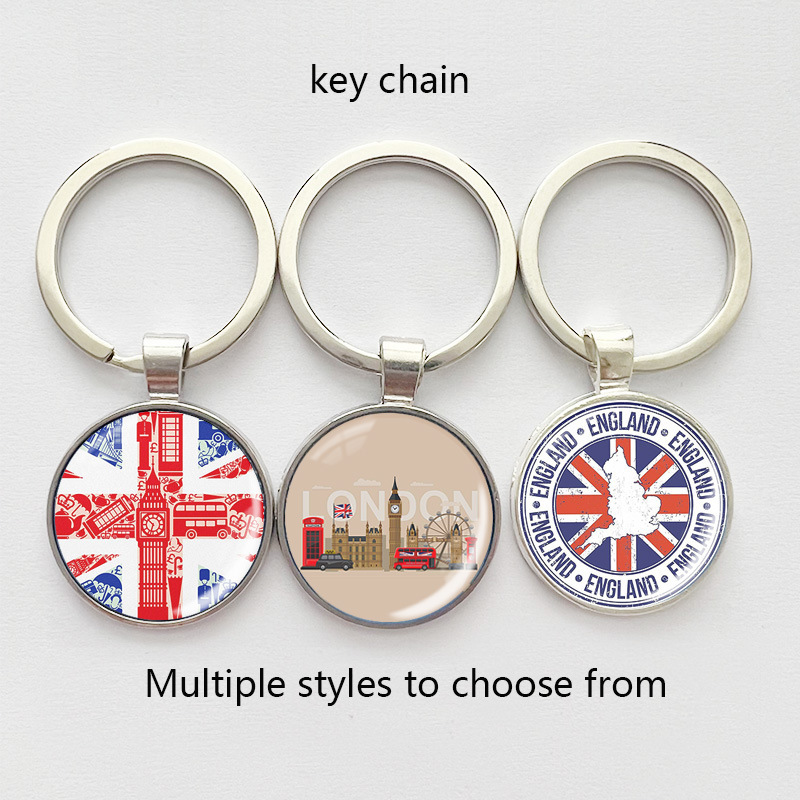 Union Flag Flag Keychain Cross Border London Tower Bridge Elizabeth Tower Big Ben Pendant Pendant Souvenir