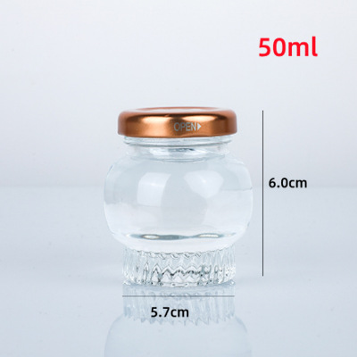 Botella de Nido de Pájaro botella de Nido de Pájaro pequeño guisado fresco botella de Nido de Pájaro instantáneo sub-botella de miel olla de pescado sellado botella vacía de pegamento al por mayor 50