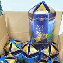 内蒙古马奶酒蒙汗马奶酒500ml/瓶48度乳香型一箱6瓶含手提袋