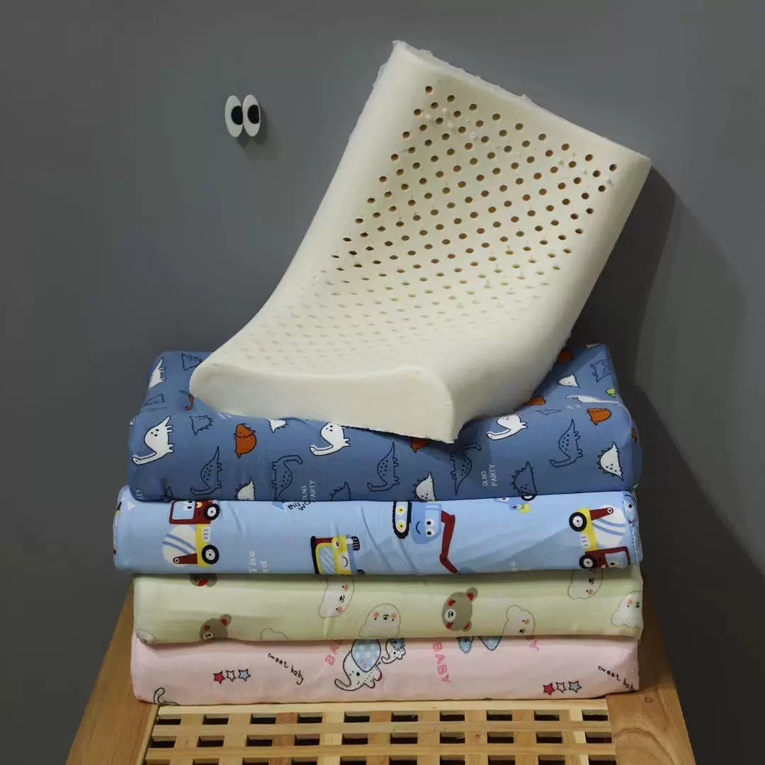 卡通纯棉儿童枕头乳胶枕 学生枕 厂家直销定制 青少年幼儿园枕芯