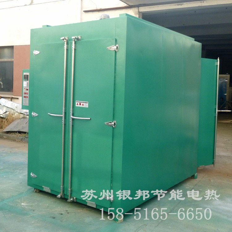 轮胎行业桶装胶料预热油桶烘箱 轨道台车式油桶加热烘箱 油桶烤箱