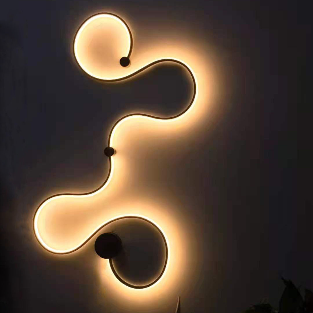 Iluminación nórdica creativa decoración de pared lámpara de pared lámpara de pared cabecera led pasillo moderno sala de estar moderna dormitorio simple