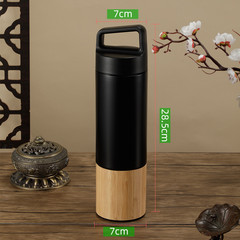 Chinoiserie Elegant Solid Color Stainless Steel Thermos Cup display picture 5