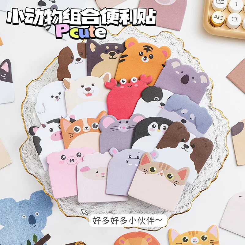 (Cross-border trading), cute note for students, cartoon sticker, cute animals