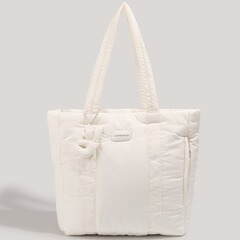 CHARHP&KEJNT包包女2023大容量充棉羽絨托特包簡約腋下單肩包