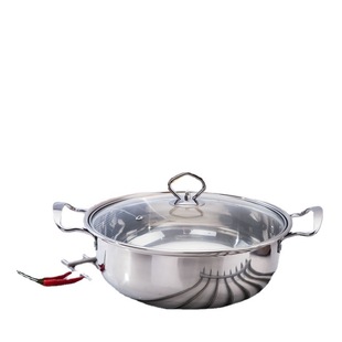 Takeaway commercial hot pot stainless steel hot pot household large capacity soup pot printable LOGO gift household pot
