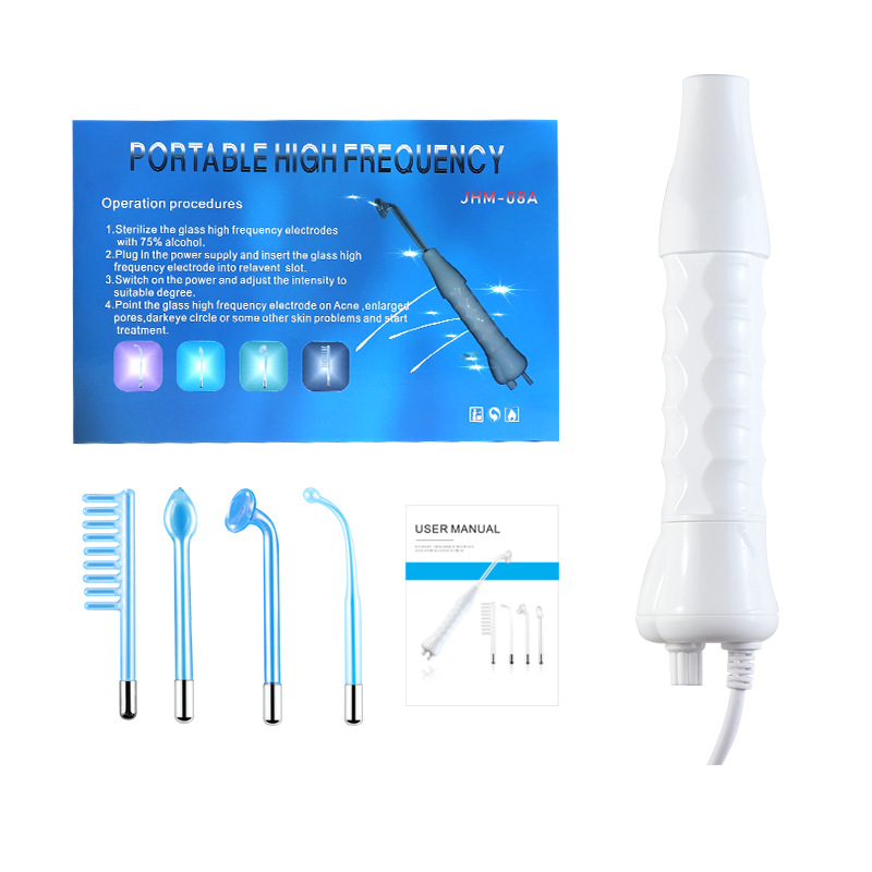 Instrumento transfronterizo de electroterapia de alta frecuencia instrumento de ozono anti-Acné instrumento de belleza peine de ozono de alta frecuencia suministro directo de fábrica de electroterapia palo