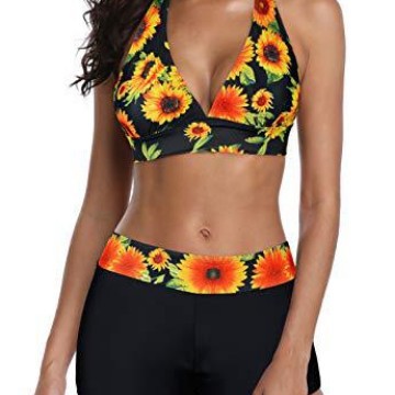 Set de Bikini Deportivo con Tirantes Set de 2 Piezas de Nylon Push-Up con Almohadilla sin Aros para Natación image 6