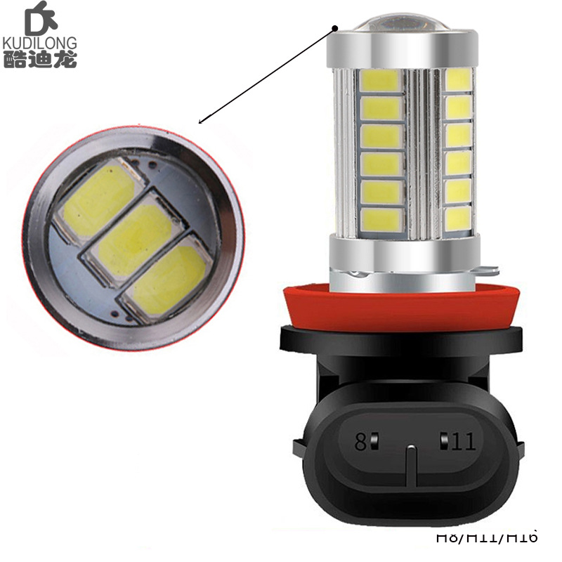 Manufacturer Direct Sales Constant Current Ultra High Brightness Car LED Front Fog Light 9006 H7 H11 5630 33SMD
